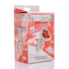 Red Heart Gem Glass Anal Plug - Small