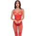 All Heart Crotchless Bodystocking - Red - One Size All Heart Crotchless Bodystocking - Red - One Size