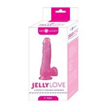 Get Lucky 7 Inch Jelly Love - Pink Get Lucky 7 Inch Jelly Love - Pink
