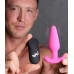 21x Silicone Butt Plug With Remote - Pink 21x Silicone Butt Plug With Remote - Pink