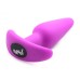 21x Silicone Butt Plug With Remote - Purple 21x Silicone Butt Plug With Remote - Purple