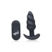 21x Silicone Swirl Plug With Remote -Black