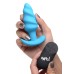 21x Silicone Swirl Plug With Remote - Blue 21x Silicone Swirl Plug With Remote - Blue