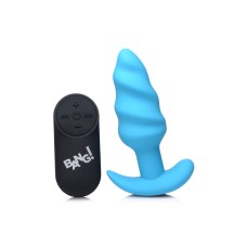 21x Silicone Swirl Plug With Remote - Blue 21x Silicone Swirl Plug With Remote - Blue