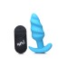 21x Silicone Swirl Plug With Remote - Blue