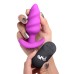 21x Silicone Swirl Plug With Remote - Purple