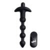 Bang - Vibrating Silicone Anal Beads and Remote Black