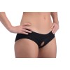 Lace Envy Black Crotchless Panty Harness - L/xl