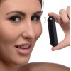 10x Rechargeable Vibrating Metallic Bullet - Black