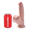 7 Inch Triple Density Cock With Swinging Balls - Light