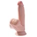 7 Inch Triple Density Cock With Swinging Balls - Light 7 Inch Triple Density Cock With Swinging Balls - Light