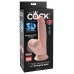 7 Inch Triple Density Cock With Swinging Balls - Light 7 Inch Triple Density Cock With Swinging Balls - Light