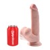 8 Inch Triple Density Cock With Swinging Balls - Light 8 Inch Triple Density Cock With Swinging Balls - Light