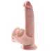 8 Inch Triple Density Cock With Swinging Balls - Light 8 Inch Triple Density Cock With Swinging Balls - Light