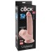 8 Inch Triple Density Cock With Swinging Balls - Light 8 Inch Triple Density Cock With Swinging Balls - Light