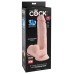 9 Inch Triple Density Cock With Swinging Balls - Light 9 Inch Triple Density Cock With Swinging Balls - Light
