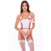 Naughty Nurse 3 Pc. Set - One Size - White Naughty Nurse 3 Pc. Set - One Size - White