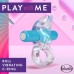 Play With Me  Bull Vibrating C-Ring - Blue