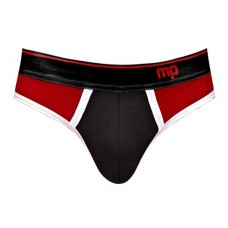 Retro Sport Panel Jock - L/ XL - Black/ Red
