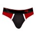 Retro Sport Panel Thong - S/ M - Red/ Black