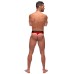 Retro Sport Panel Thong - S/ M - Red/ Black