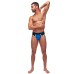 Retro Sport Panel Thong - L/ XL - Black/ Blue