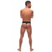 Retro Sport Panel Thong - S/ M - Black/ Blue