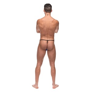 Diamond Mesh Posing Strap - One Size - Navy Diamond Mesh Posing Strap - One Size - Navy