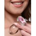 Pink Gem Glass Anal Plug - Medium