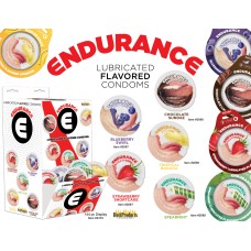Endurance Condoms - 144 Count Wall Mount Display - Assorted Flavors Endurance Condoms - 144 Count Wall Mount Display - Assorted Flavors