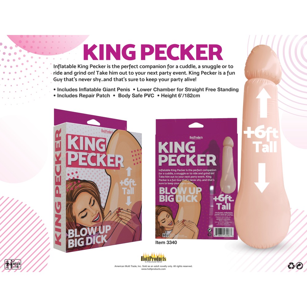 King Pecker- 6 Foot Giant Inflatable Penis
