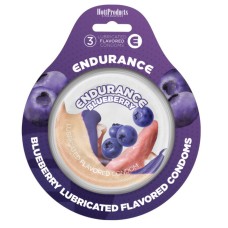 Endurance Condoms -Blueberry - 3 Pack Endurance Condoms -Blueberry - 3 Pack