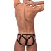 Cage Matte Strappy Ring Jock - L/ XL - Black