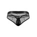 Cock Pit Net Cock Ring Thong - L/ XL - Black