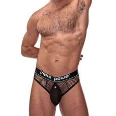 Cock Pit Net Cock Ring Thong - S/ M - Black Cock Pit Net Cock Ring Thong - S/ M - Black