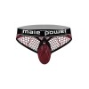 Cock Pit Net Cock Ring Thong - S/ M - Burgundy