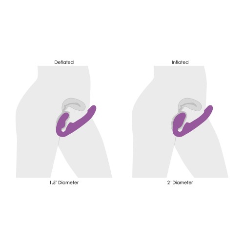 10x Ergo- Fit G-Pulse Inflatable and Vibrating Strapless Strap- on - Purple 10x Ergo- Fit G-Pulse Inflatable and Vibrating Strapless Strap- on - Purple