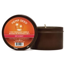 3 in 1 Massage Candle - Hot and Heavy - 6 Oz  - Hemp Seed