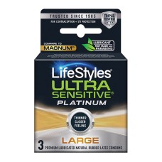 Lifestyles Ultra Sensitive Platinum Large - 3 Pack Lifestyles Ultra Sensitive Platinum Large - 3 Pack