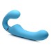 10x Mighty Rider Vibrating Strapless Strap-on - Blue 10x Mighty Rider Vibrating Strapless Strap-on - Blue