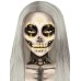 Sugar Skull Adhesive Face Jewels Sticker - Gold