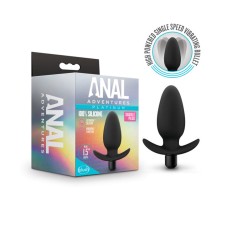 Anal Adventures- Platinum- Silicone Saddle Plug- Black Anal Adventures- Platinum- Silicone Saddle Plug- Black