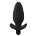 Anal Adventures- Platinum- Silicone Saddle  Plug- Black