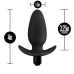 Anal Adventures- Platinum- Silicone Saddle  Plug- Black