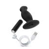 Anal Adventures- Platinum- Silicone Vibrating Prostate Massager 02-Black
