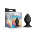 Anal Adventures - Platinum - Silicone Anal Stout  Plug  - Large - Black