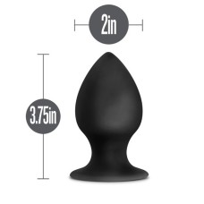 Anal Adventures - Platinum - Silicone Anal Stout Plug - Large - Black Anal Adventures - Platinum - Silicone Anal Stout Plug - Large - Black