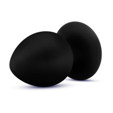 Anal Adventures - Platinum - Silicone Anal Stout Plug - Medium - Black Anal Adventures - Platinum - Silicone Anal Stout Plug - Medium - Black