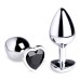 Black Heart Gem Anal Plug - Medium
