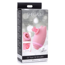 Shegasm Kitty Licker 5x Triple Clit Stimulator - Pink Shegasm Kitty Licker 5x Triple Clit Stimulator - Pink